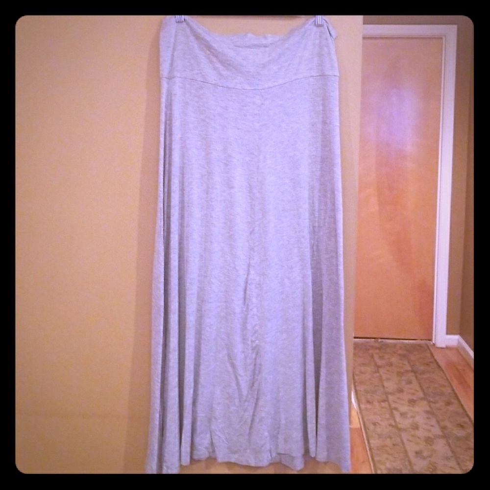 Gray Maxi Skirt